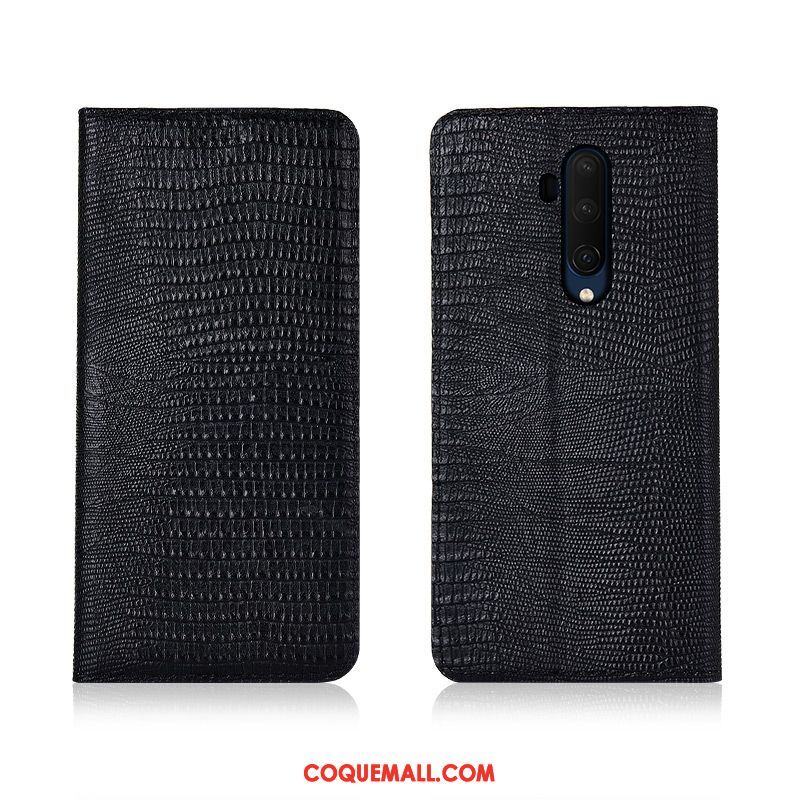 Étui Oneplus 7t Pro Protection Clamshell Fluide Doux, Coque Oneplus 7t Pro Incassable Cuir Véritable Braun