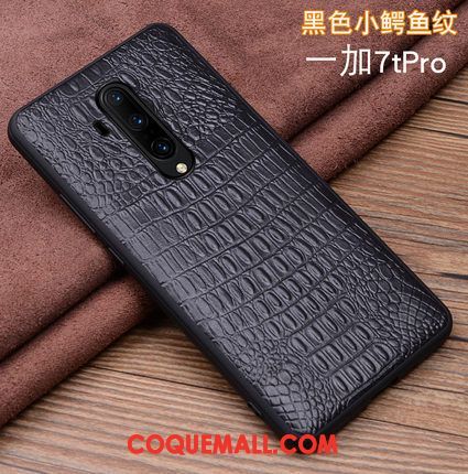 Étui Oneplus 7t Pro Protection Très Mince Cuir Véritable, Coque Oneplus 7t Pro En Cuir Téléphone Portable Braun