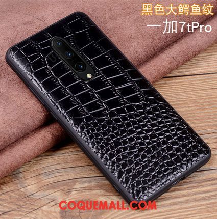 Étui Oneplus 7t Pro Protection Très Mince Cuir Véritable, Coque Oneplus 7t Pro En Cuir Téléphone Portable Braun