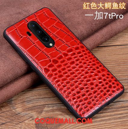 Étui Oneplus 7t Pro Protection Très Mince Cuir Véritable, Coque Oneplus 7t Pro En Cuir Téléphone Portable Braun