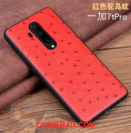 Étui Oneplus 7t Pro Protection Très Mince Cuir Véritable, Coque Oneplus 7t Pro En Cuir Téléphone Portable Braun