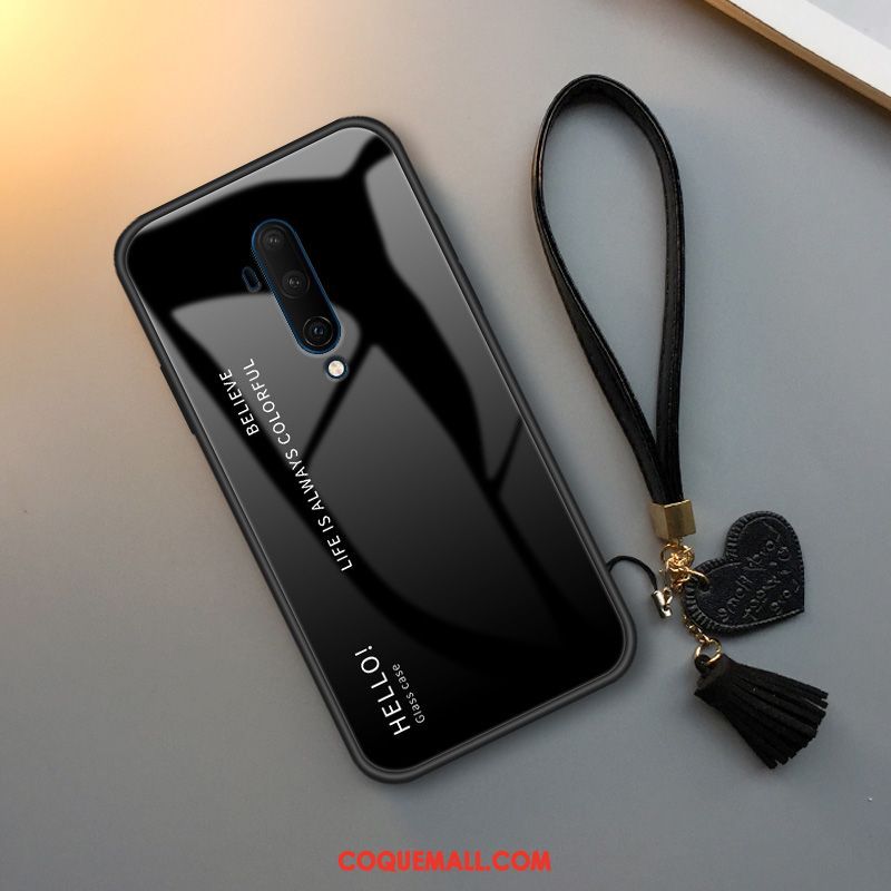 Étui Oneplus 7t Pro Silicone Personnalité Fluide Doux, Coque Oneplus 7t Pro Verre Incassable