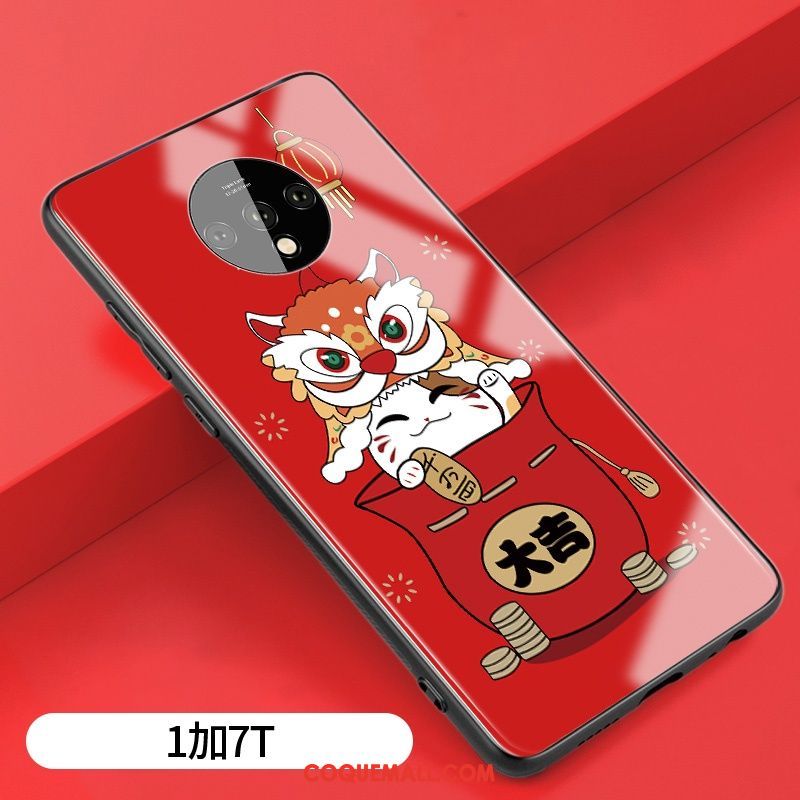 Étui Oneplus 7t Rat Grand Style Chinois, Coque Oneplus 7t Dessin Animé Tout Compris