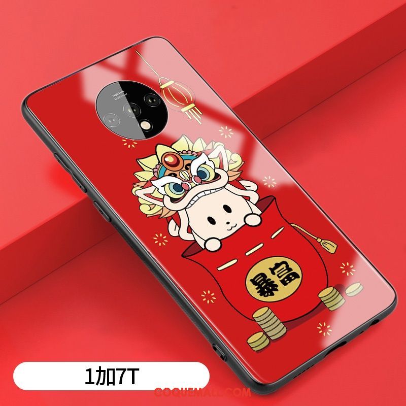 Étui Oneplus 7t Rat Grand Style Chinois, Coque Oneplus 7t Dessin Animé Tout Compris