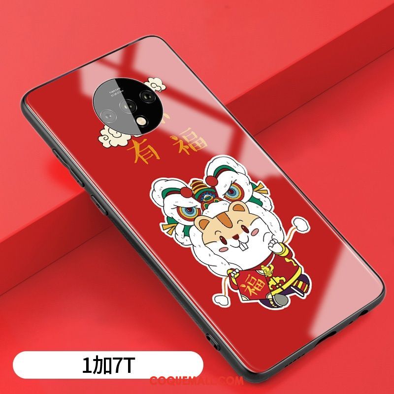 Étui Oneplus 7t Rat Grand Style Chinois, Coque Oneplus 7t Dessin Animé Tout Compris