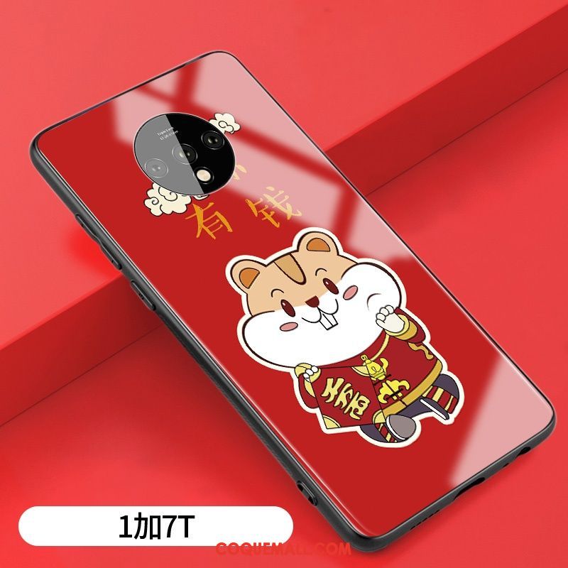 Étui Oneplus 7t Rat Grand Style Chinois, Coque Oneplus 7t Dessin Animé Tout Compris