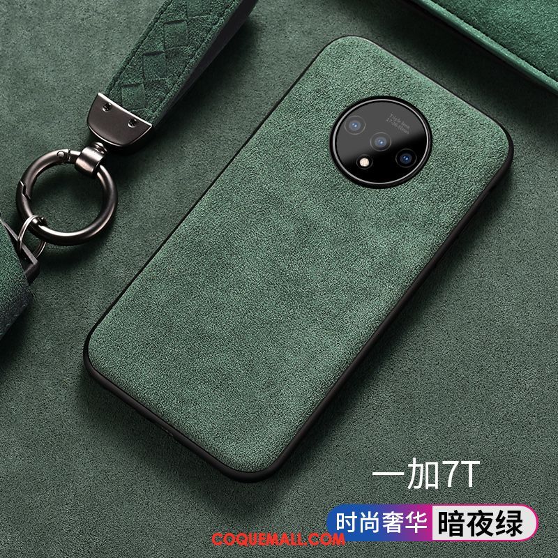 Étui Oneplus 7t Silicone Antidérapant Vert, Coque Oneplus 7t Protection Téléphone Portable