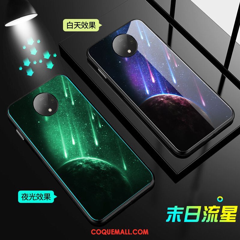 Étui Oneplus 7t Silicone Protection Lumineuses, Coque Oneplus 7t Personnalité Bleu