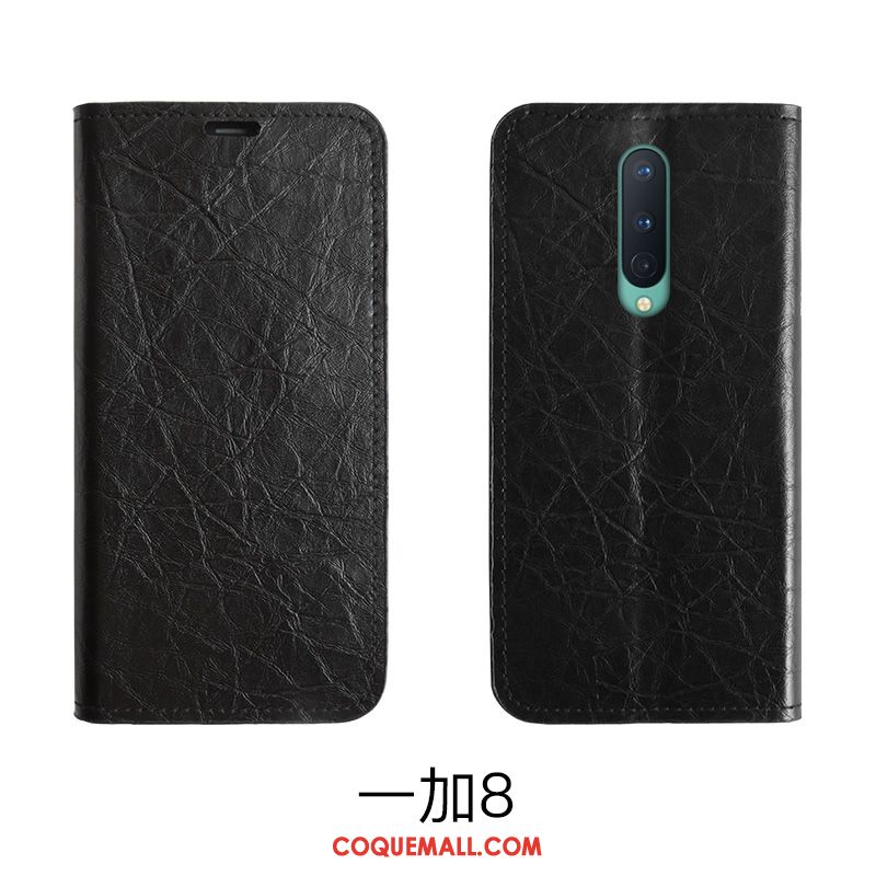 Étui Oneplus 8 En Cuir Incassable Protection, Coque Oneplus 8 Carte Rouge