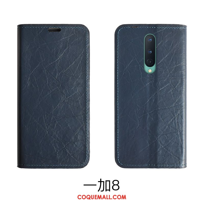 Étui Oneplus 8 En Cuir Incassable Protection, Coque Oneplus 8 Carte Rouge