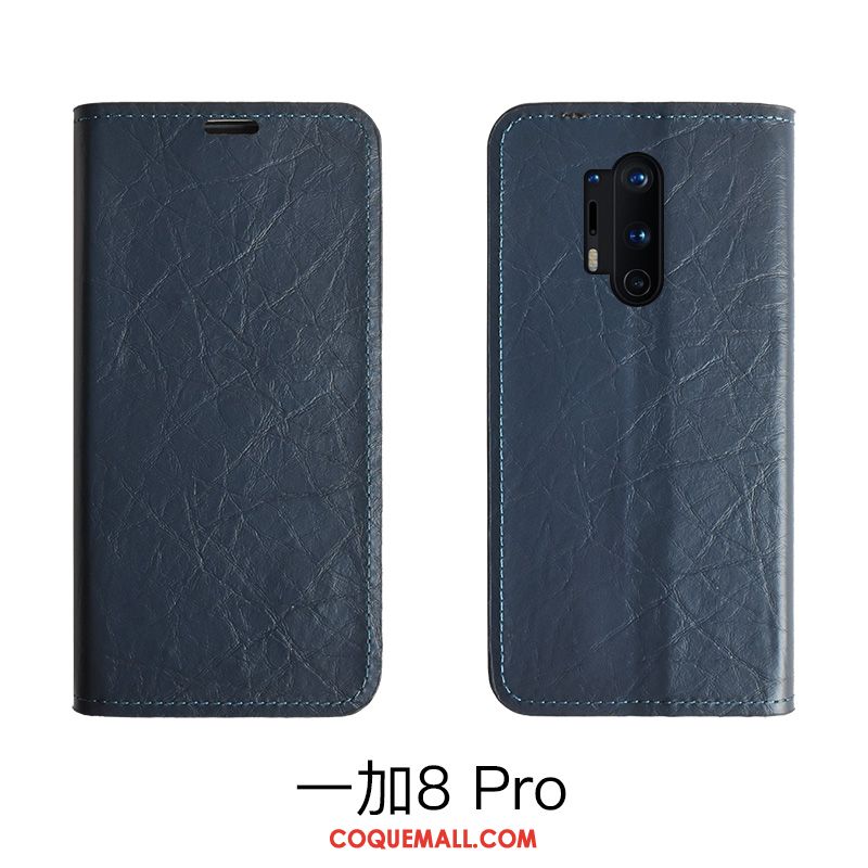 Étui Oneplus 8 En Cuir Incassable Protection, Coque Oneplus 8 Carte Rouge