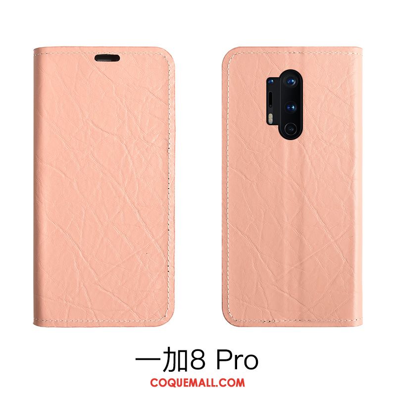 Étui Oneplus 8 En Cuir Incassable Protection, Coque Oneplus 8 Carte Rouge