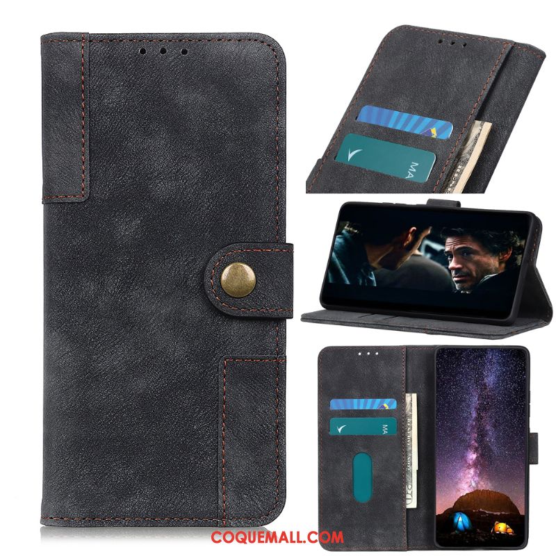 Étui Oneplus 8 Portefeuille Téléphone Portable En Cuir, Coque Oneplus 8 Nouveau Vintage Braun