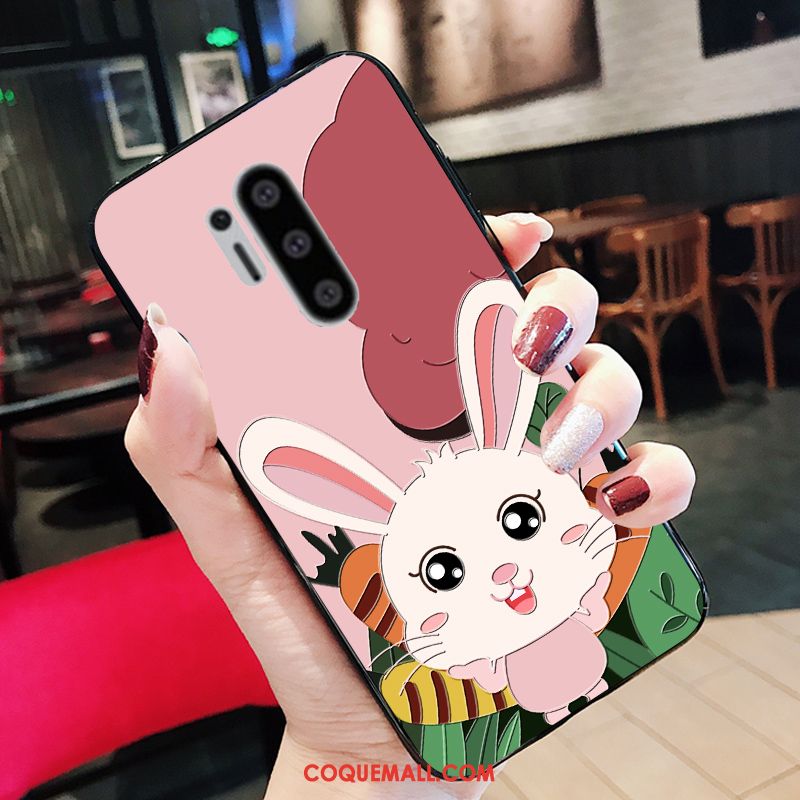 Étui Oneplus 8 Pro Charmant Fluide Doux Silicone, Coque Oneplus 8 Pro Lapin Dessin Animé