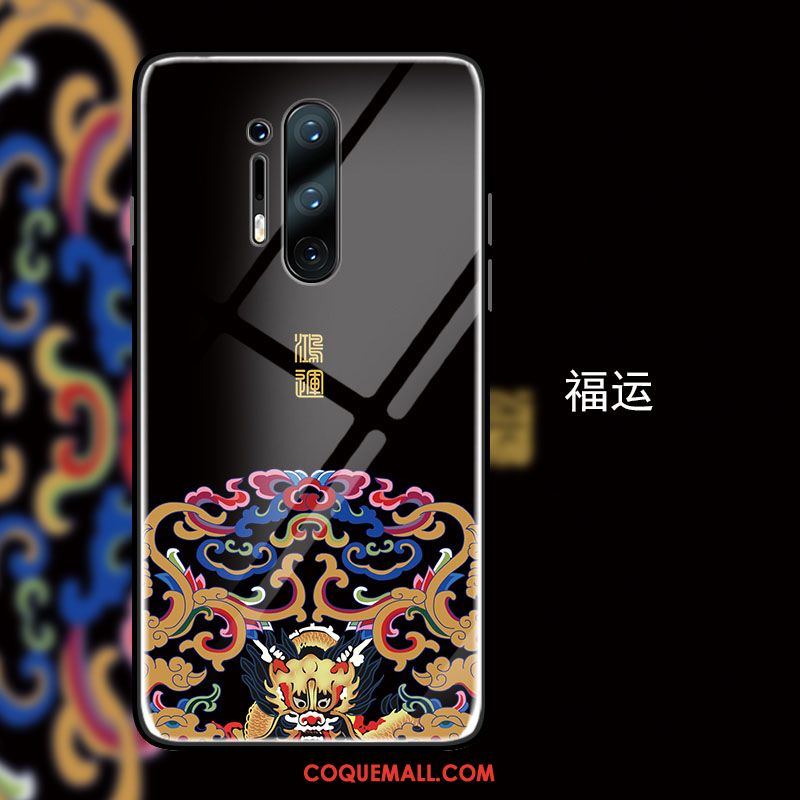 Étui Oneplus 8 Pro Créatif Téléphone Portable Style Chinois, Coque Oneplus 8 Pro Protection Verre