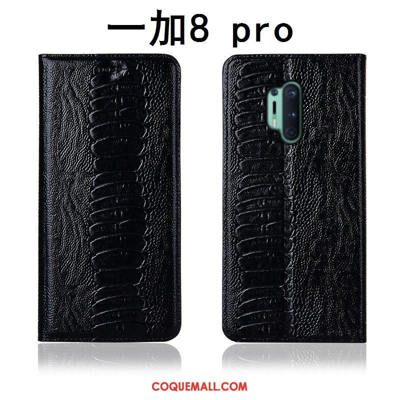 Étui Oneplus 8 Pro Cuir Véritable Incassable Téléphone Portable, Coque Oneplus 8 Pro Silicone Clamshell Braun