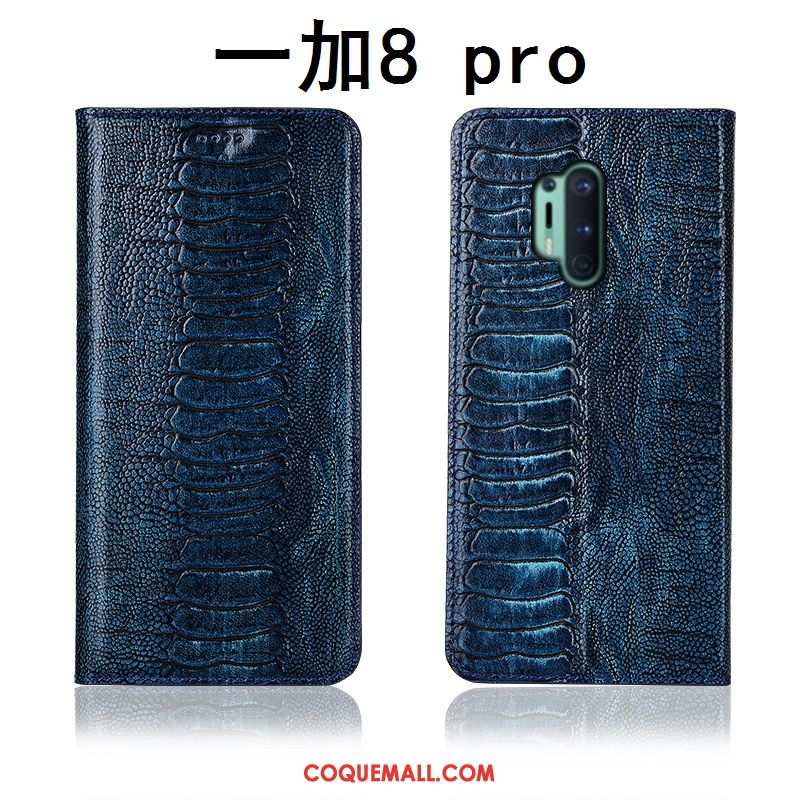 Étui Oneplus 8 Pro Cuir Véritable Incassable Téléphone Portable, Coque Oneplus 8 Pro Silicone Clamshell Braun