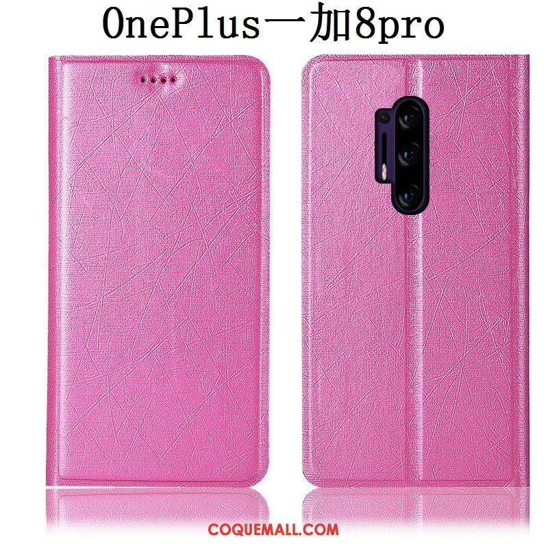 Étui Oneplus 8 Pro En Cuir Téléphone Portable Soie, Coque Oneplus 8 Pro Protection Incassable