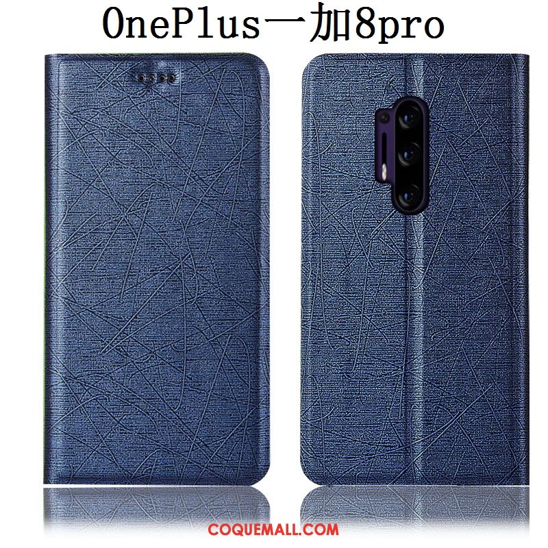 Étui Oneplus 8 Pro En Cuir Téléphone Portable Soie, Coque Oneplus 8 Pro Protection Incassable