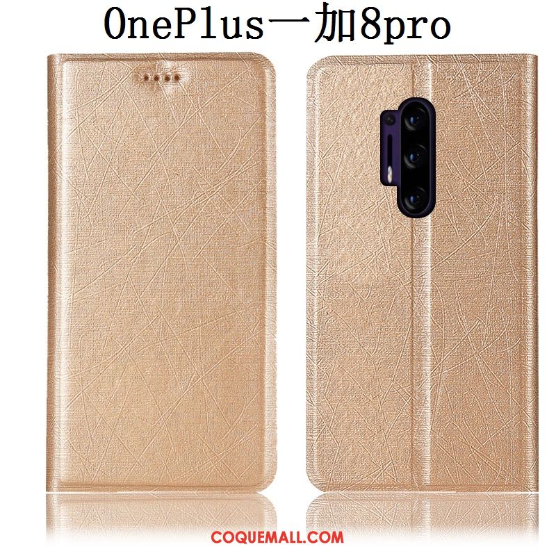 Étui Oneplus 8 Pro En Cuir Téléphone Portable Soie, Coque Oneplus 8 Pro Protection Incassable