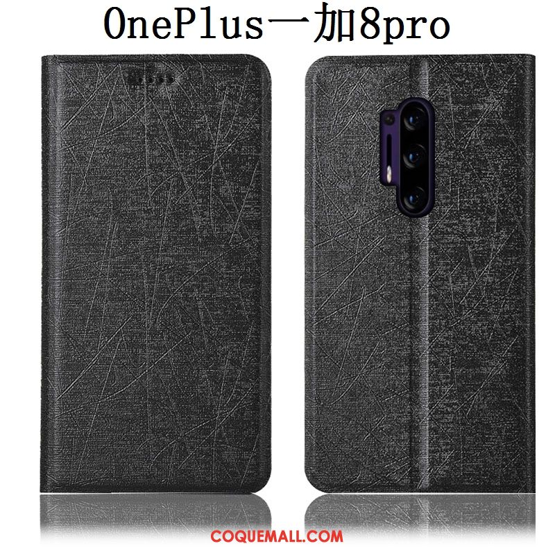 Étui Oneplus 8 Pro En Cuir Téléphone Portable Soie, Coque Oneplus 8 Pro Protection Incassable