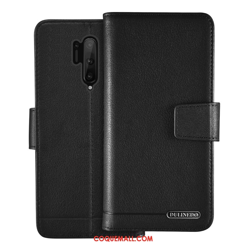 Étui Oneplus 8 Pro Incassable En Cuir Support, Coque Oneplus 8 Pro Carte Téléphone Portable Braun