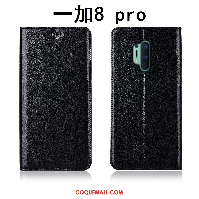 Étui Oneplus 8 Pro Modèle Fleurie Cuir Véritable Clamshell, Coque Oneplus 8 Pro Téléphone Portable Fluide Doux Braun