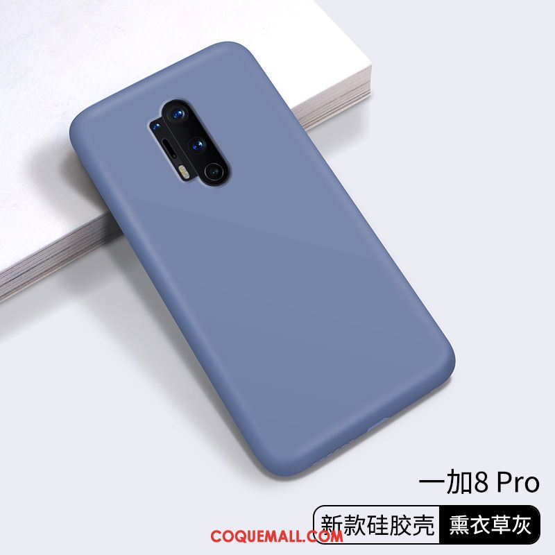 Étui Oneplus 8 Pro Protection Mode Bleu, Coque Oneplus 8 Pro Silicone Marque De Tendance