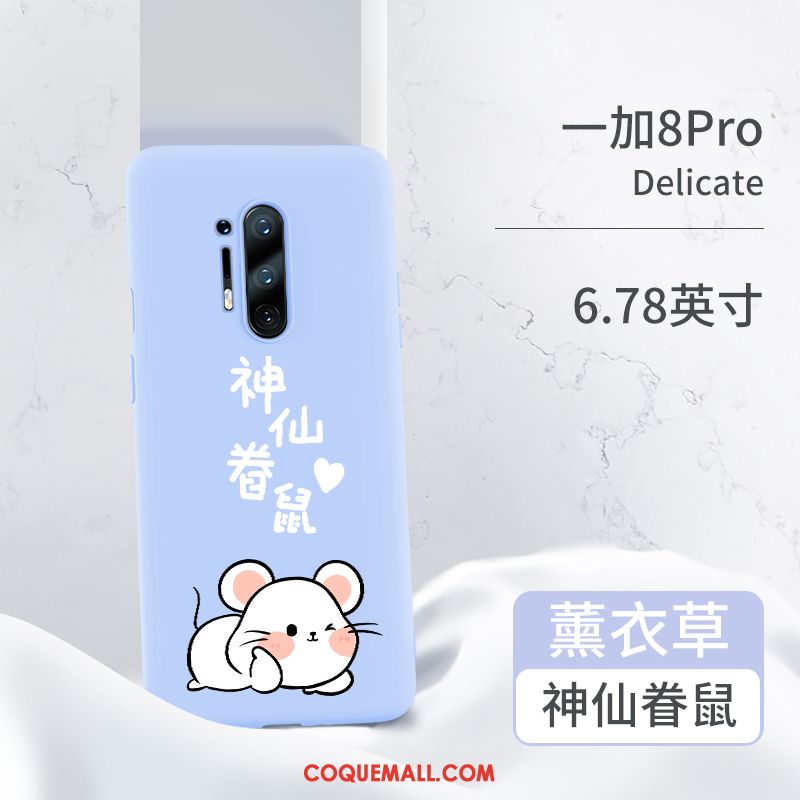 Étui Oneplus 8 Pro Silicone Téléphone Portable Incassable, Coque Oneplus 8 Pro Tout Compris Délavé En Daim