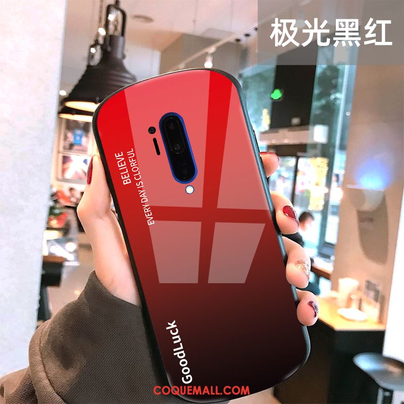 Étui Oneplus 8 Pro Tout Compris Net Rouge Simple, Coque Oneplus 8 Pro Charmant Personnalité