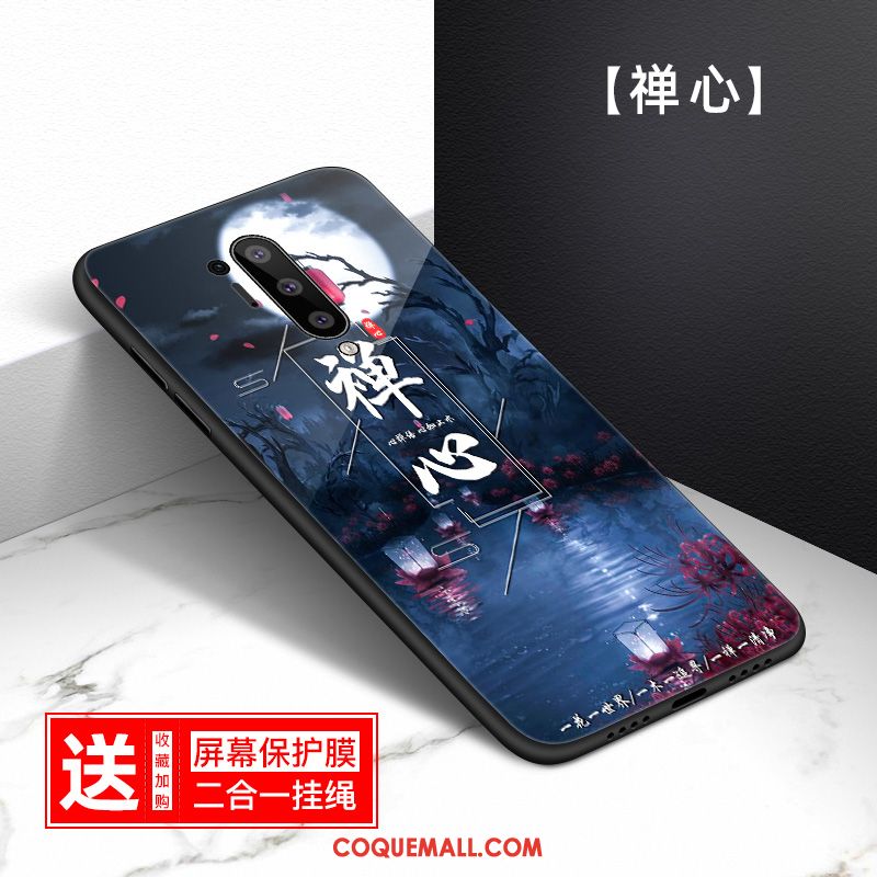 Étui Oneplus 8 Pro Verre Trempé Personnalisé Cœur, Coque Oneplus 8 Pro Personnalité Mode