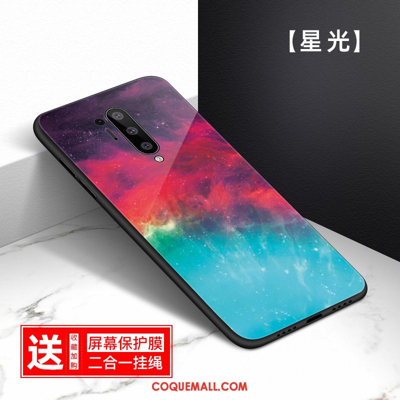 Étui Oneplus 8 Pro Verre Trempé Personnalisé Cœur, Coque Oneplus 8 Pro Personnalité Mode