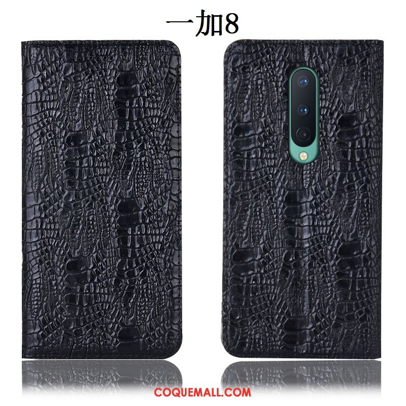 Étui Oneplus 8 Protection Bleu Tout Compris, Coque Oneplus 8 Crocodile Téléphone Portable