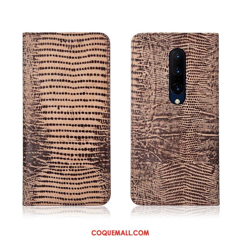 Étui Oneplus 8 Protection Cuir Véritable Fluide Doux, Coque Oneplus 8 Téléphone Portable En Cuir