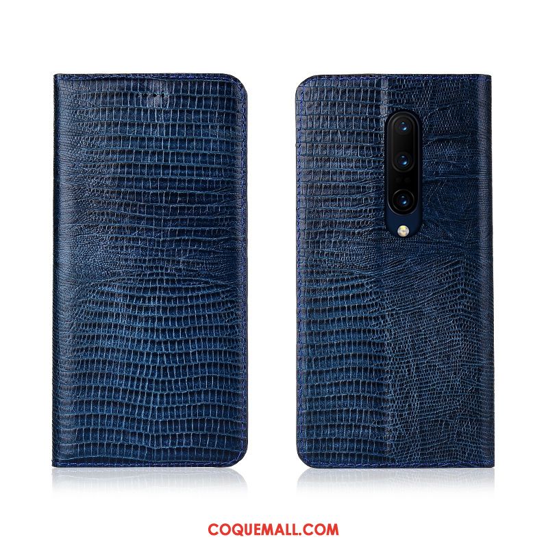 Étui Oneplus 8 Protection Cuir Véritable Fluide Doux, Coque Oneplus 8 Téléphone Portable En Cuir