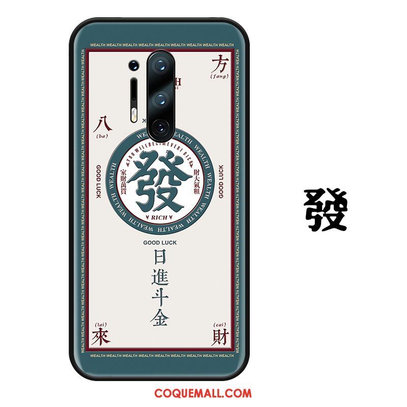 Étui Oneplus 8 Vert Protection Téléphone Portable, Coque Oneplus 8 De Fête Style Chinois