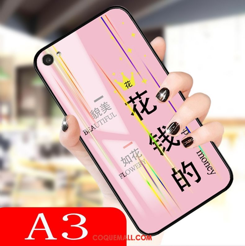 Étui Oppo A3 Charmant Mode Nouveau, Coque Oppo A3 Rose Verre