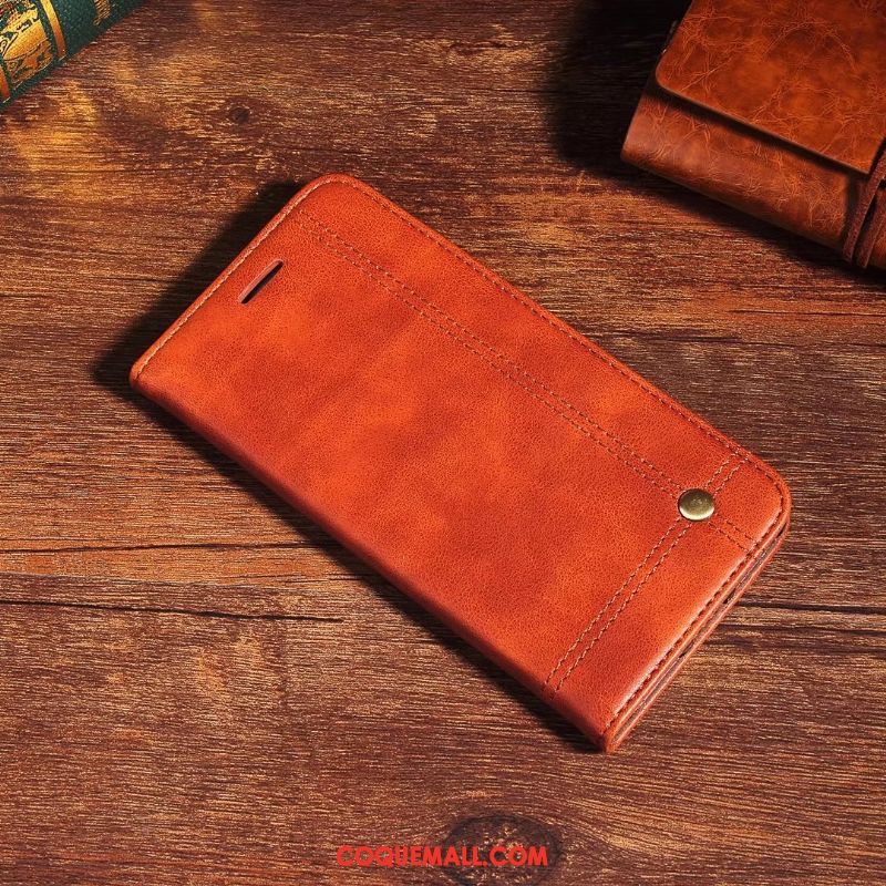 Étui Oppo A3 Cuir Véritable Tout Compris Rouge, Coque Oppo A3 Protection Téléphone Portable