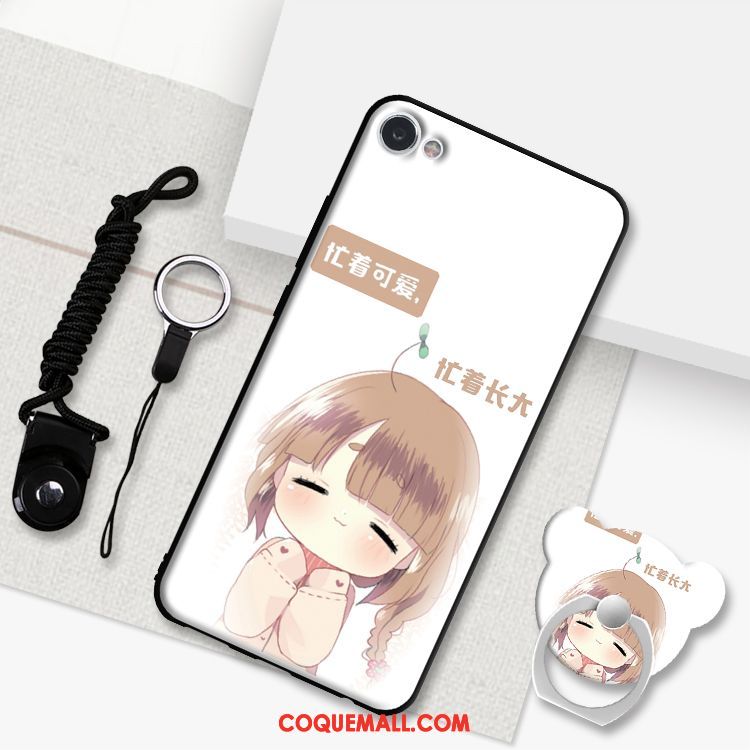 Étui Oppo A3 Dessin Animé Blanc Tendance, Coque Oppo A3 Téléphone Portable Incassable