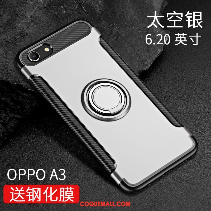 Étui Oppo A3 Fluide Doux Silicone Noir, Coque Oppo A3 Refroidissement Personnalité