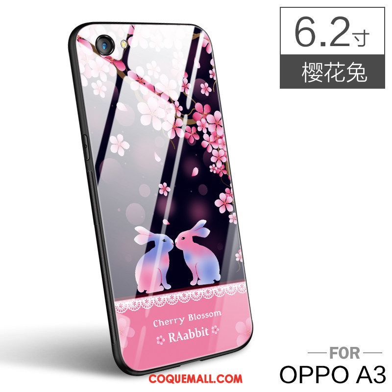 Étui Oppo A3 Personnalité Téléphone Portable Incassable, Coque Oppo A3 Cool Rose