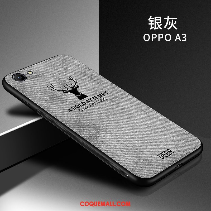 Étui Oppo A3 Protection Nouveau Gris, Coque Oppo A3 Marque De Tendance Incassable