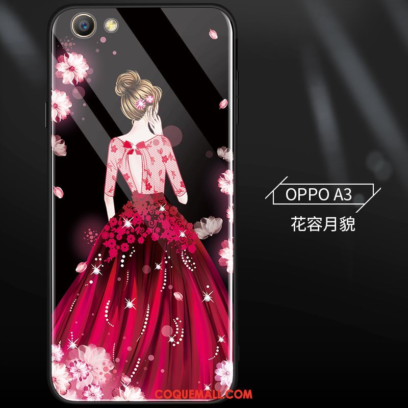 Étui Oppo A3 Silicone Fluide Doux Personnalité, Coque Oppo A3 Verre Protection