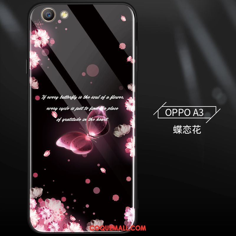 Étui Oppo A3 Silicone Fluide Doux Personnalité, Coque Oppo A3 Verre Protection