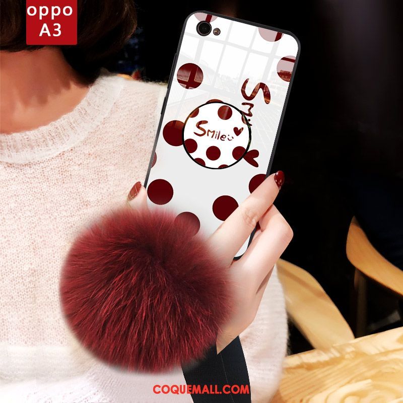 Étui Oppo A3 Silicone Vin Rouge Téléphone Portable, Coque Oppo A3 Net Rouge Fluide Doux