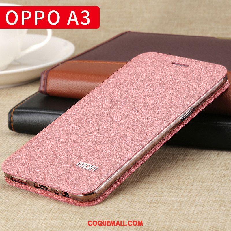 Étui Oppo A3 Tout Compris Clamshell Étui En Cuir, Coque Oppo A3 Fluide Doux Noir