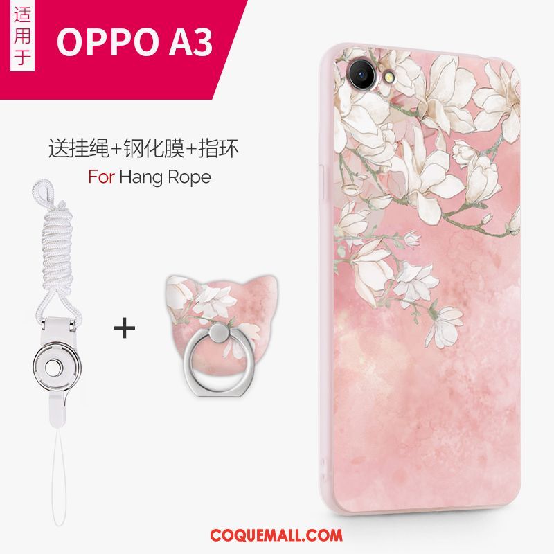 Étui Oppo A3 Téléphone Portable Fluide Doux Protection, Coque Oppo A3 Vert Créatif