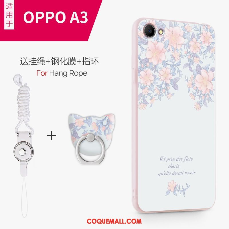 Étui Oppo A3 Téléphone Portable Fluide Doux Protection, Coque Oppo A3 Vert Créatif
