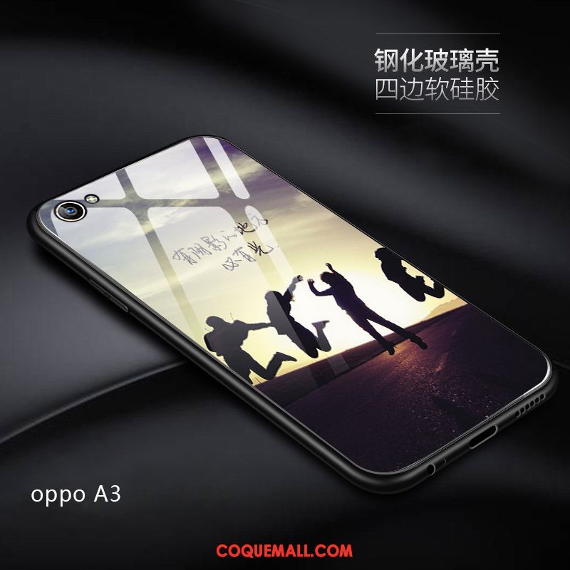 Étui Oppo A3 Téléphone Portable Personnalité Incassable, Coque Oppo A3 Miroir Très Mince