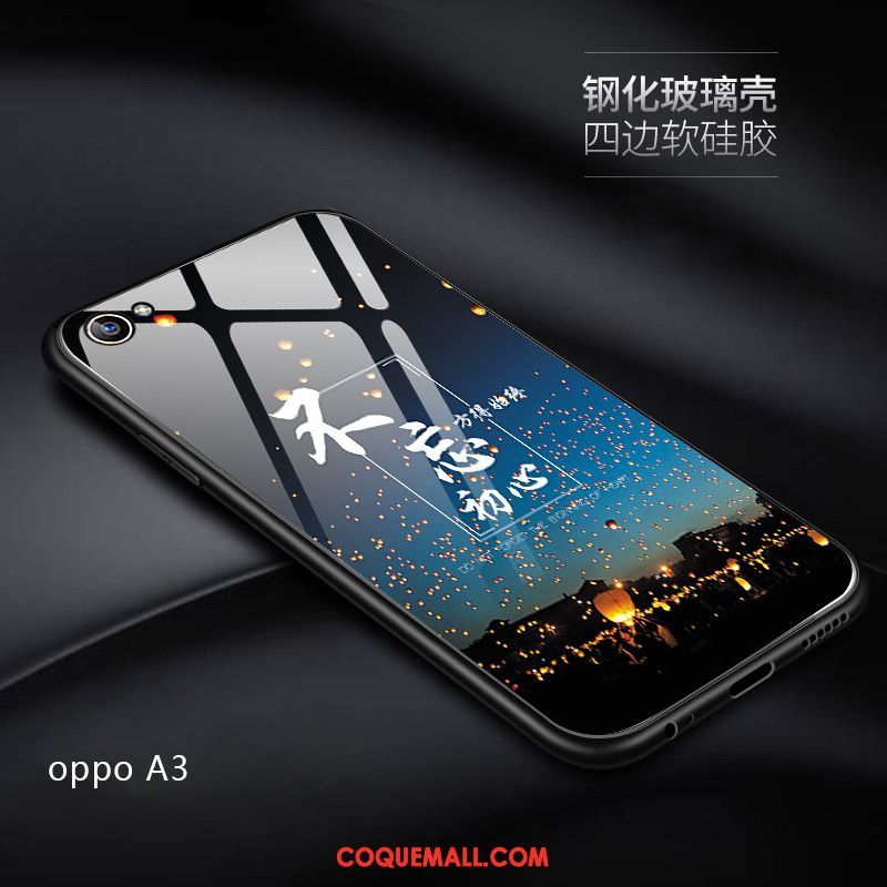 Étui Oppo A3 Téléphone Portable Personnalité Incassable, Coque Oppo A3 Miroir Très Mince